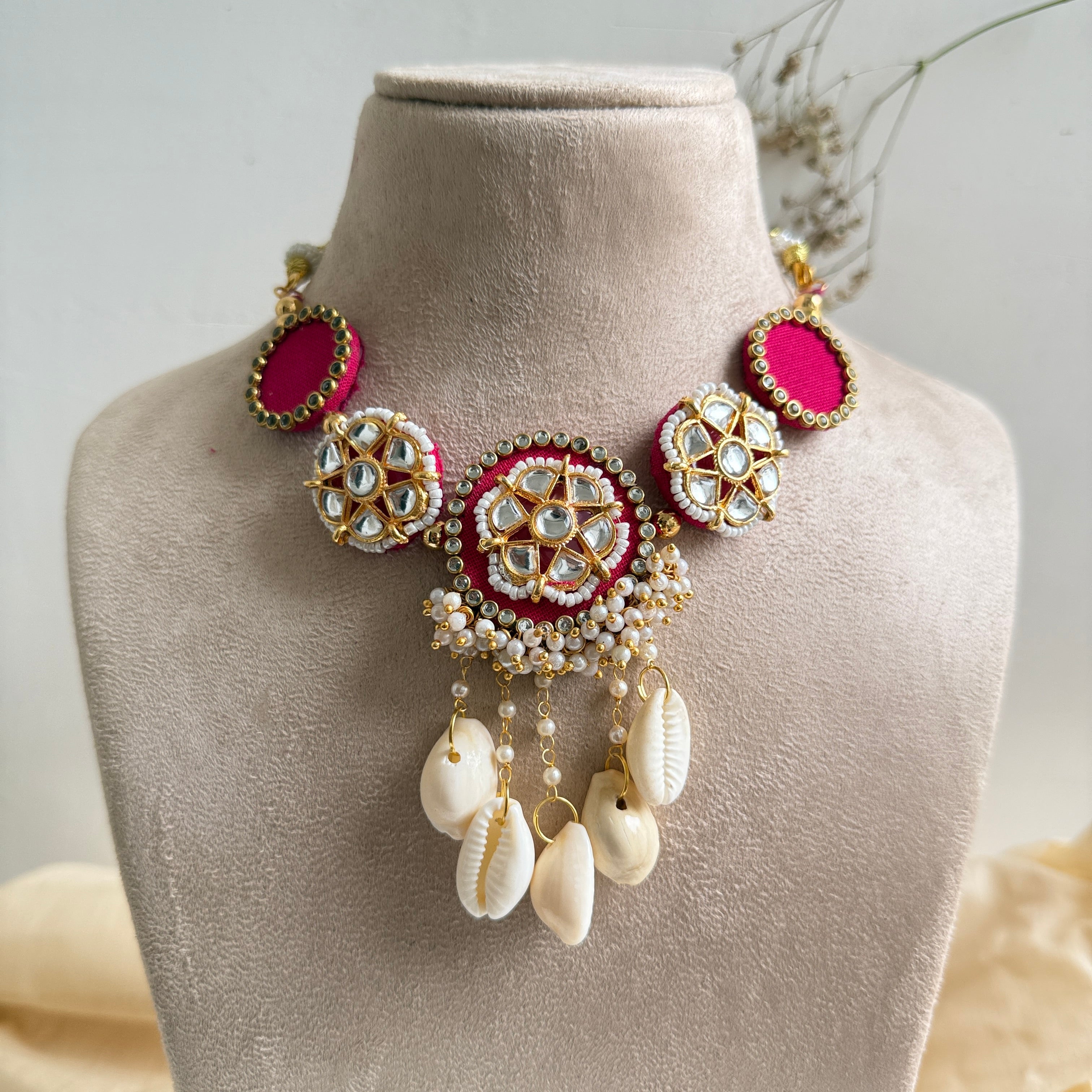 Kanika set (Rani pink)