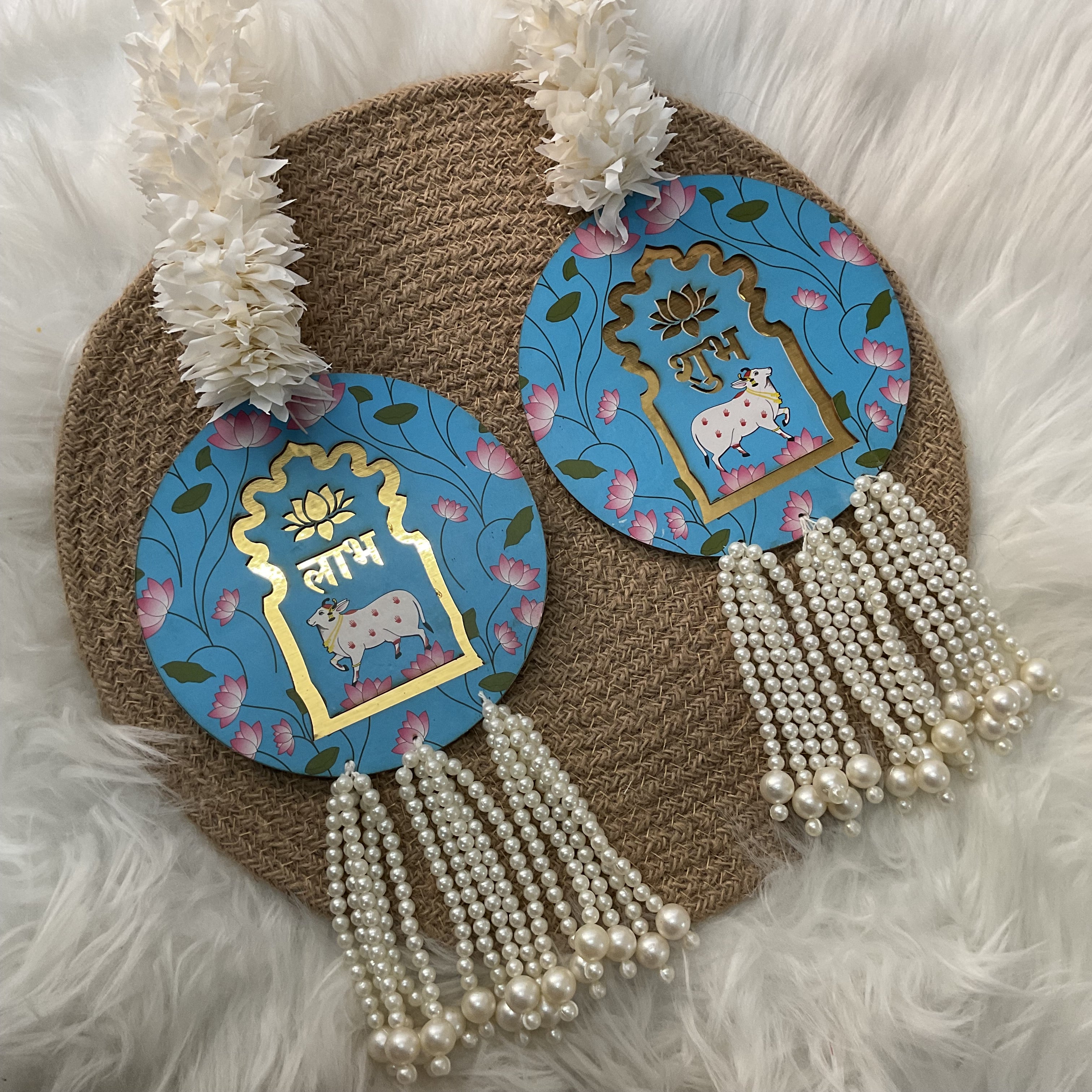 Labh Subh Hanging (Sky Blue)