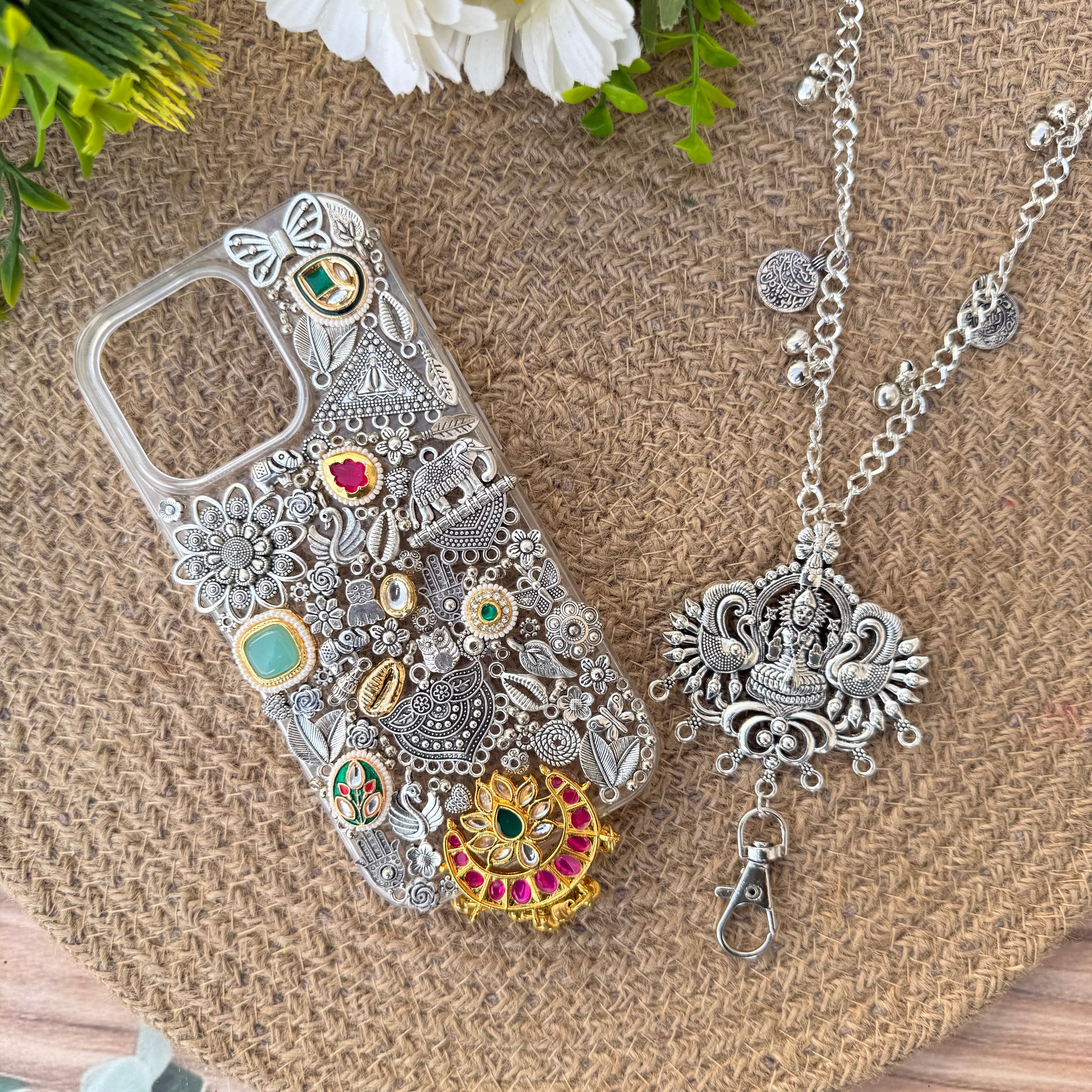 Sudiksha - Silver Charm Phone Cover / Cash with Free sling ( Mentione Model in Notes Or Whatsup)