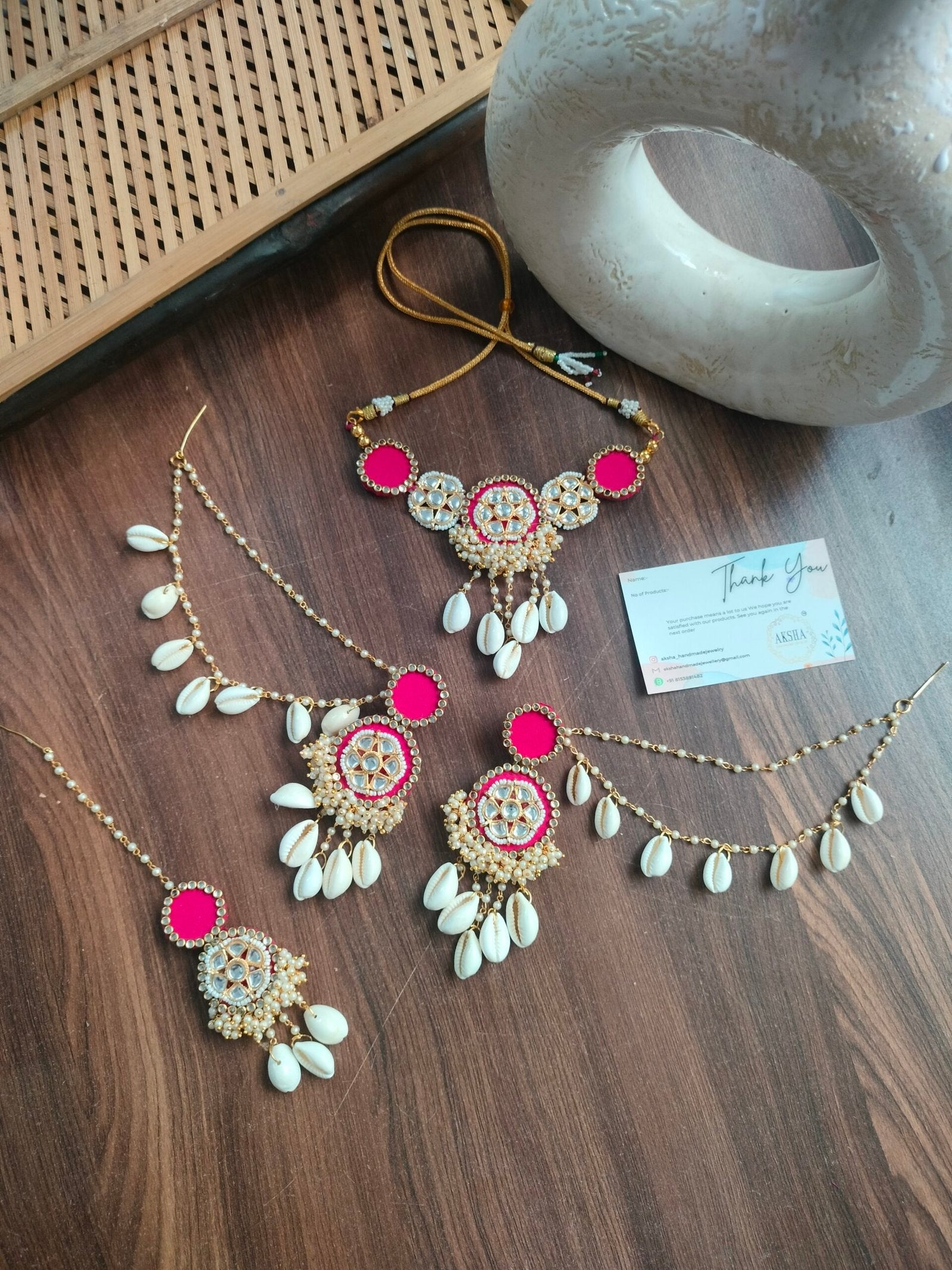 Kanika set (Rani pink)