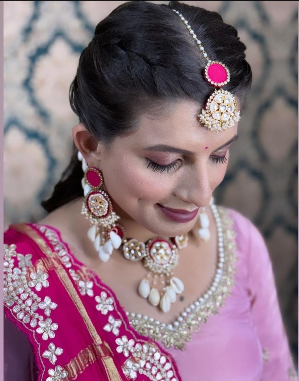 Kanika set (Rani pink)