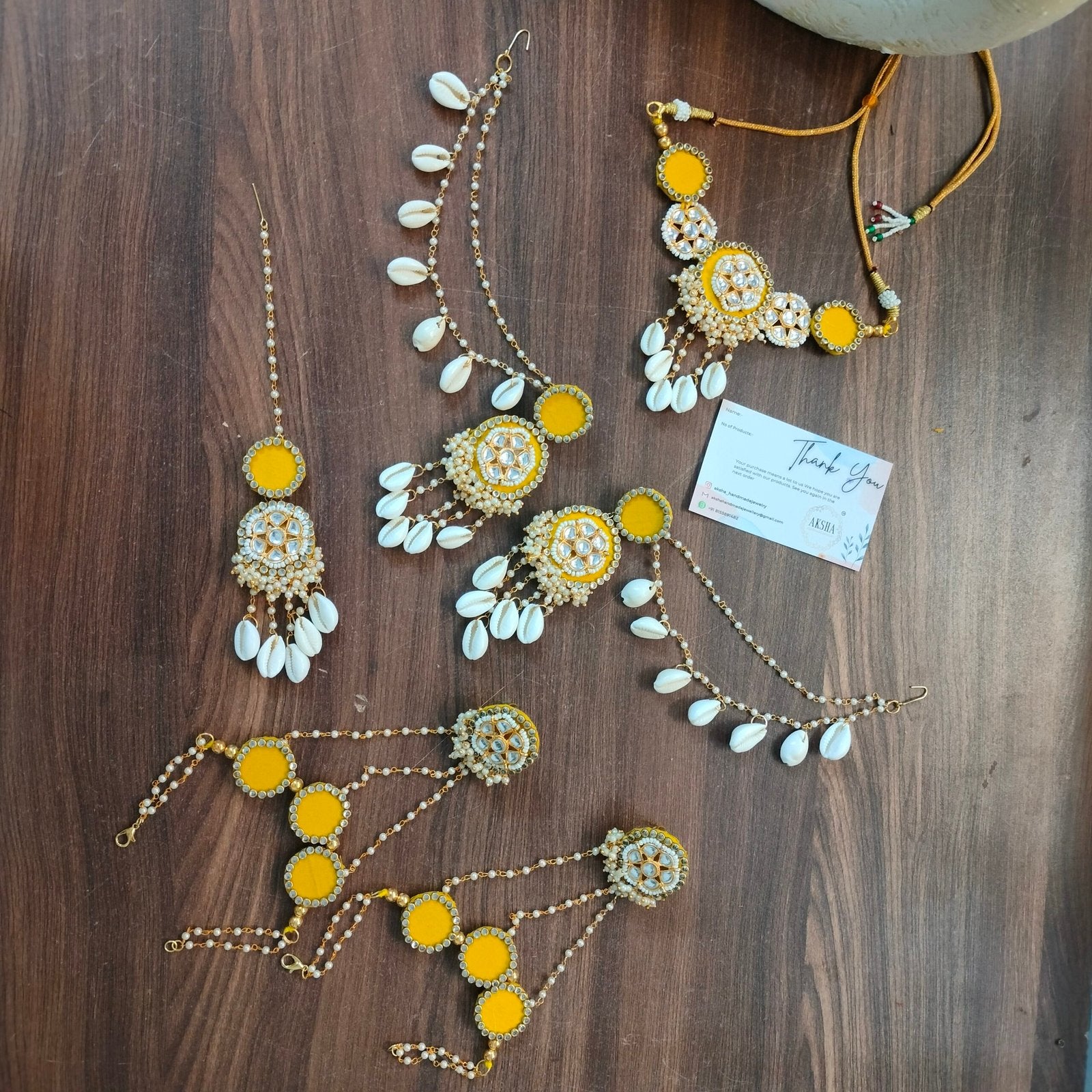 Kanika set (Yellow )